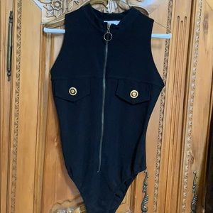 Cach’e Black Bodysuit size Med